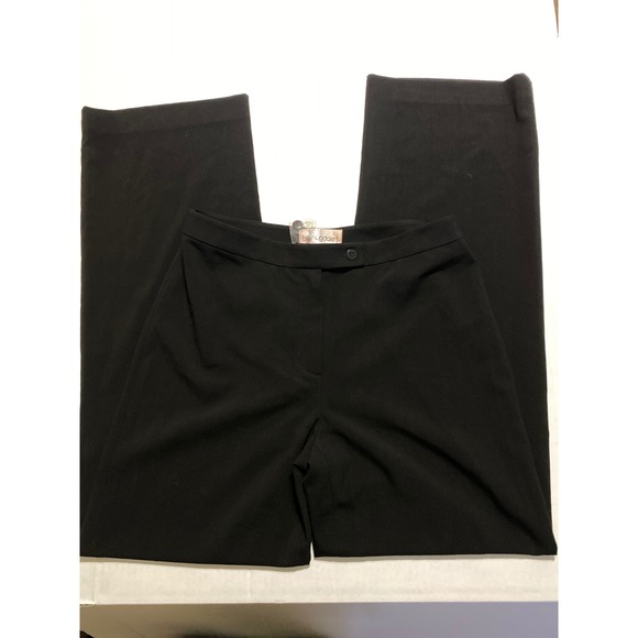 Bloomingdale's Pants - Bloomingdale's Black Wide Leg Women's Dress Pants Size 8 High Rise Trousers